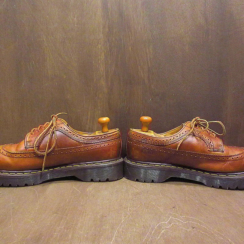MADE IN ENGLAND Dr.Martens 3989ウイングチップ5ホールシューズ茶