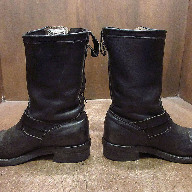 ビンテージ90's○CHIPPEWAスチールトゥエンジニアブーツ黒size 7 1/2