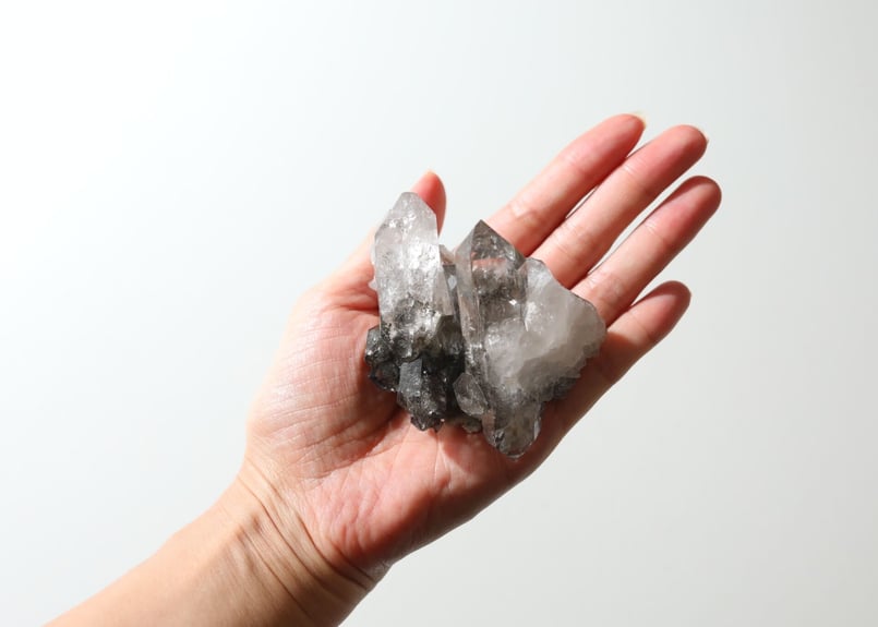 jazz singer】フランス モンブラン産 スモーキークォーツ クラスター