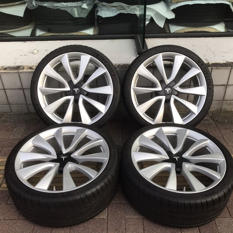 中古 テスラ モデル3 純正 20インチ タイヤ ホイール セット PCD114.3
