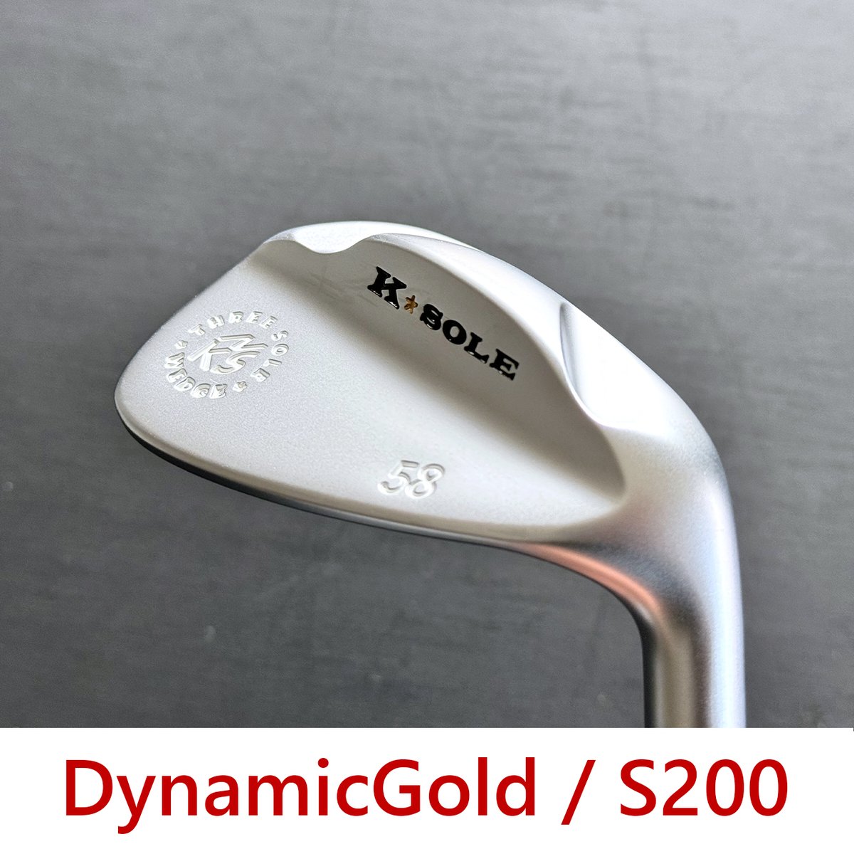 KNSプロト・スリーソールウェッジ「K」｜DynamicGold / S200 | クラブ