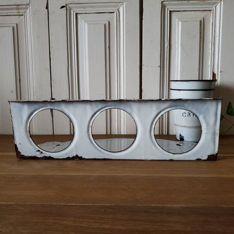 アンティーク ホーロー サボンラック レッド アンティーク ホーロー