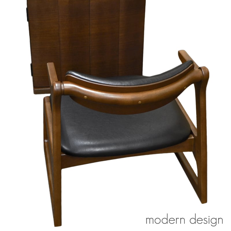 低座イス キャスパーチェア 041 ダークブラウン ウォールナット色 ポリ