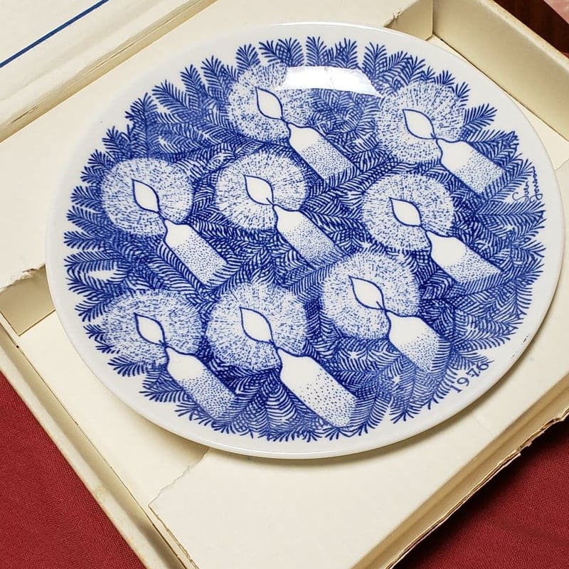 ☆箱付き☆グスタフスベリ クリスマスプレート 1976年 | 暮らしのフィーカ