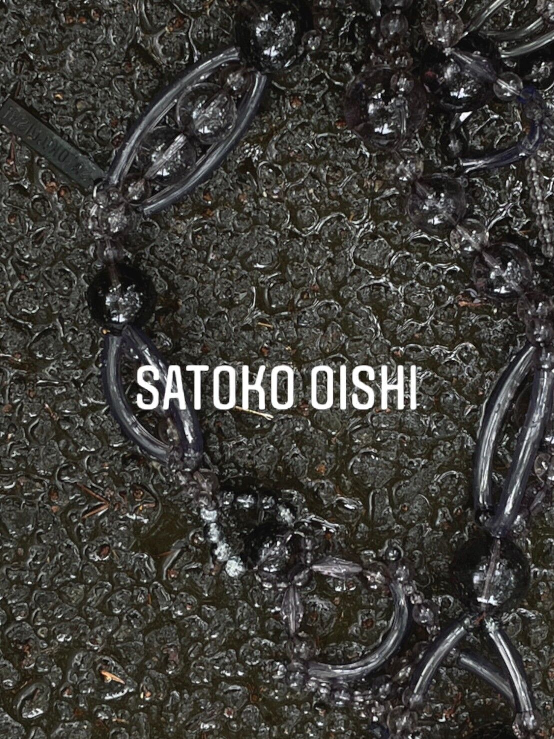 受注生産】Satoko Oishi / strap (clear black) | JURK