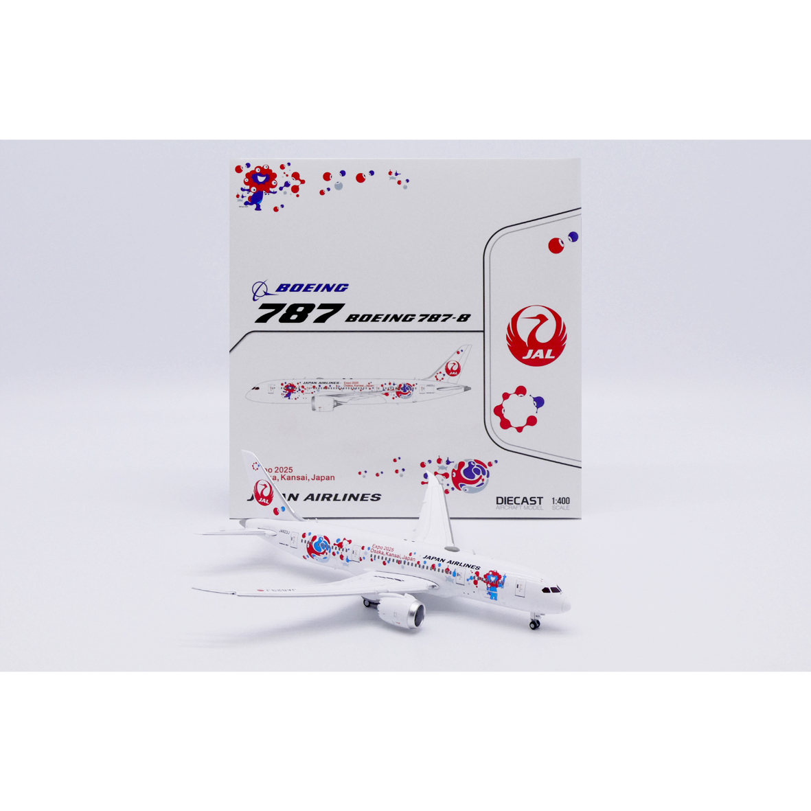 非売品・新商品情報】1/400 787-8 JAL「ミャクミャクJET 2号機」 JA82