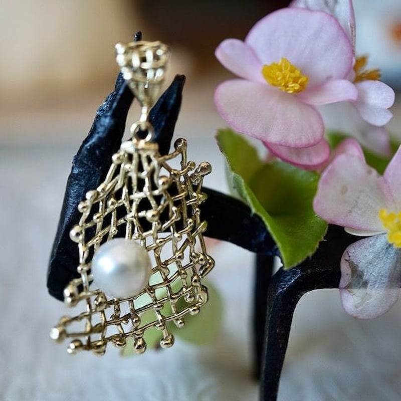 k18 あこや真珠 ペンダントトップ | 鋳金工房