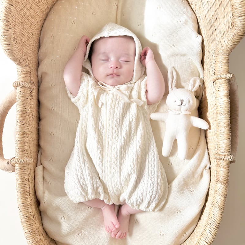 退院着&ボンネット (半袖) | moco moco powan