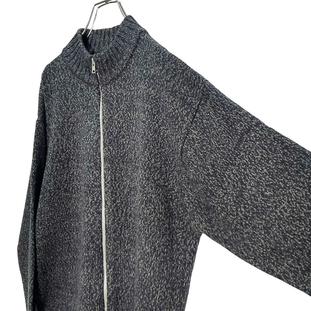OLD STUSSY 90s zip-up drivers knit sweater | 無無