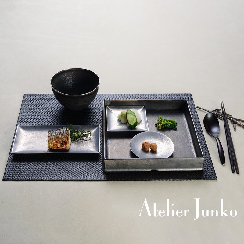 銀彩 家型七段重（長角皿） JZR-8002-9 | Atelier Junko EC shop