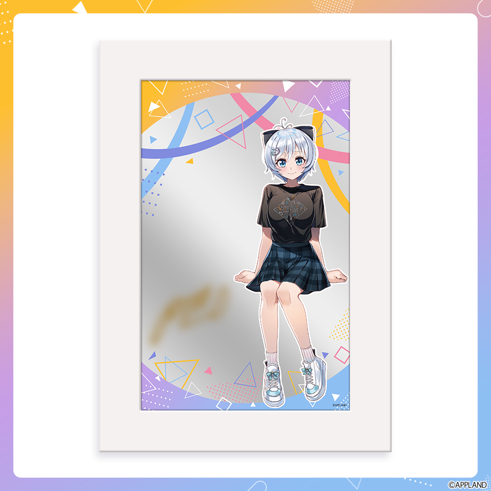 Marita 雪と墨 直筆サイン入 アクリルプレート Marita 雪と墨 直筆