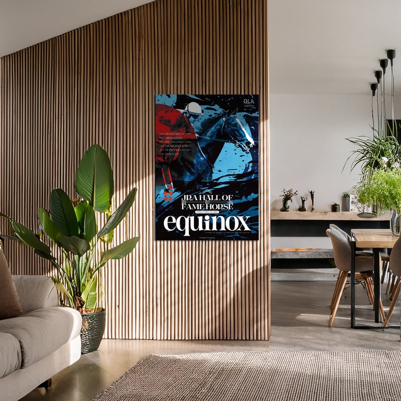 イクイノックス顕彰馬選定記念 デザインポスター【夜】 (B2サイズ