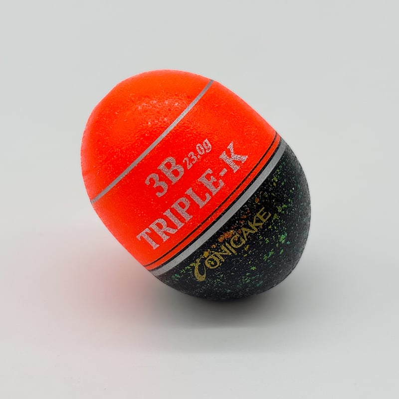 YG302G 鬼掛ふかせウキ 桐材 「国見工房 TRIPLE-K-W」 オレンジ | 鬼掛