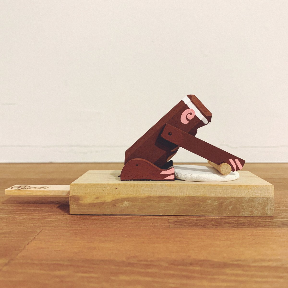 郷土玩具 長野 奈良井のからくり玩具 木挽き猿 中西康二 こけし 民芸