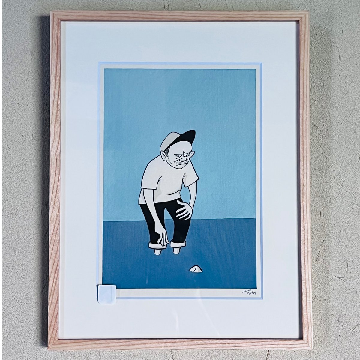 HYー1 花井祐介 「無題2」木版画 Yusuke Hanai “Untitled 2” W