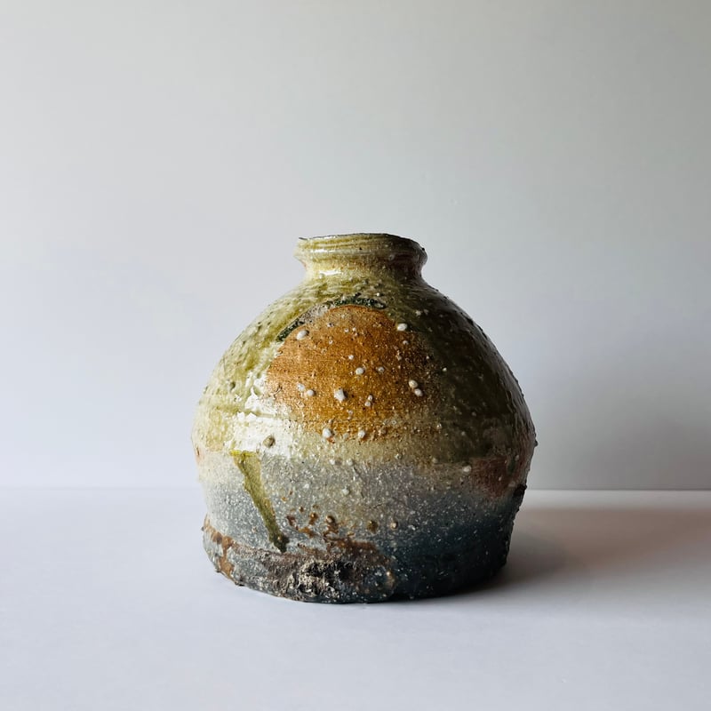 T−23 辻村史朗 信楽蹲（うずくまる） 共箱付 T-23 Shiro Tsujimura S