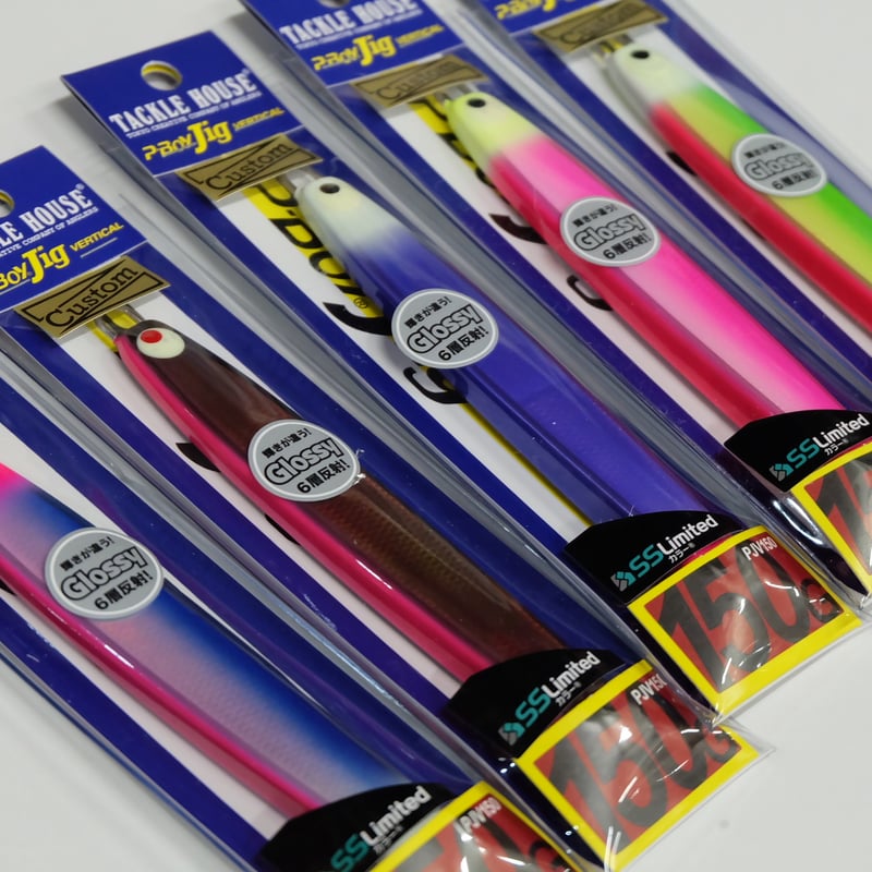 150g 【TACKLE HOUSE】P-BoyJig バーチカルスパークリングスケール SS