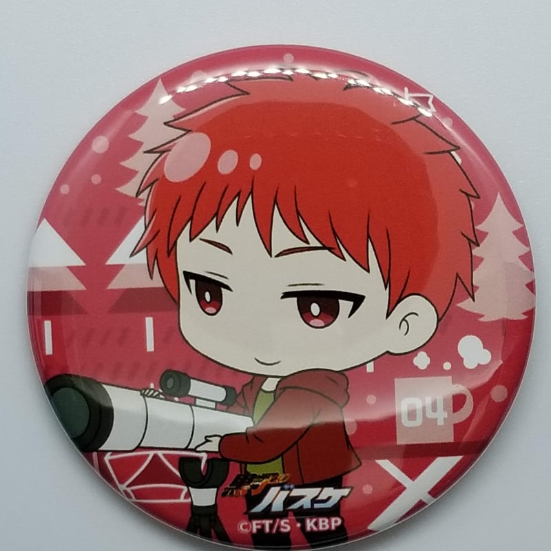 黒子のバスケ 赤司 征十郎 デフォルメ缶バッジ～グランピングver