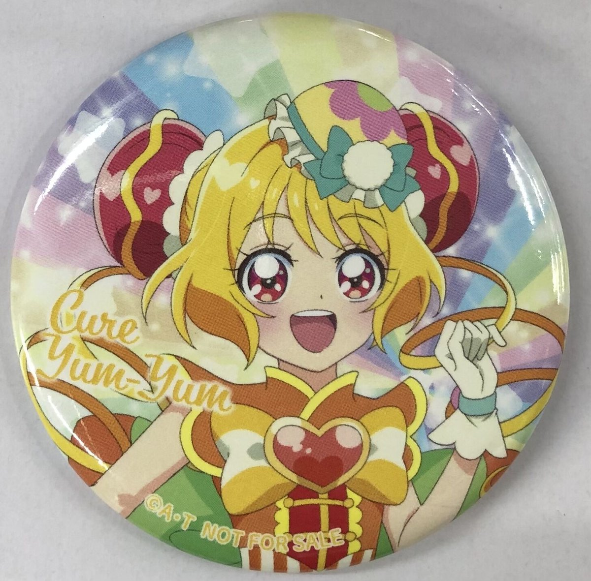 デリシャスパーティ♡プリキュア 華満らん キュアヤムヤム 缶バッジ他