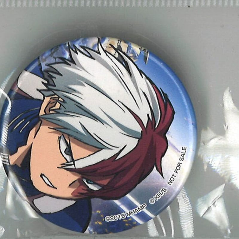 僕のヒーローアカデミア 缶バッジ 轟焦凍 (斜め顔) | K-BOOKS 秋葉原