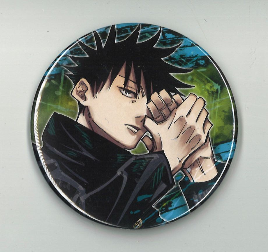 呪術廻戦 伏黒恵 缶バッチ TOKYOアニメツーリズム グリッター やや傷