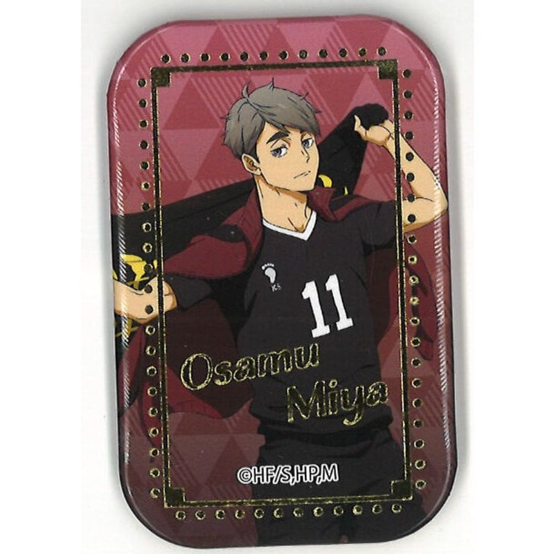 ハイキュー!! スクエア缶バッジ 横断幕イラスト 宮治 | K-BOOKS 秋葉原