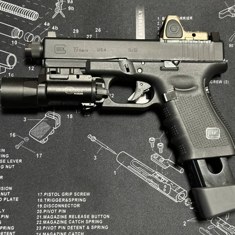 UMAREX GLOCK19対応 BATON BG17 CO2マガジン用グリップアダプタ 3個