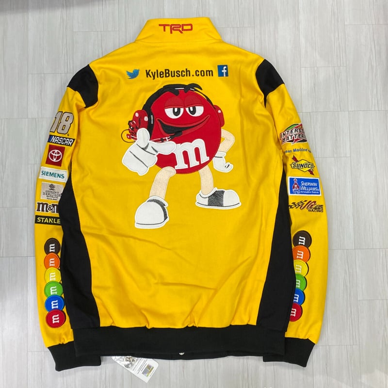 限定 NASCAR ナスカー JHデザイン M&M's レーシングジャケット 刺繍