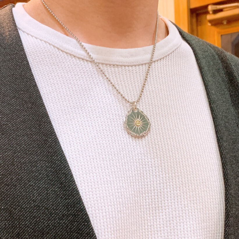 ◇Silver◇◇Gold◇ 唐草 太陽 ペンダントトップ たたき | RUIRENKA ［