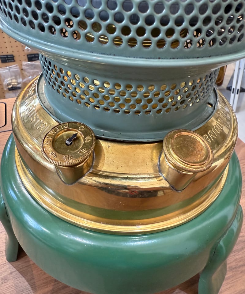 超希少 極上 美品 ビンテージストーブ デイトマー デーモン ブルー色