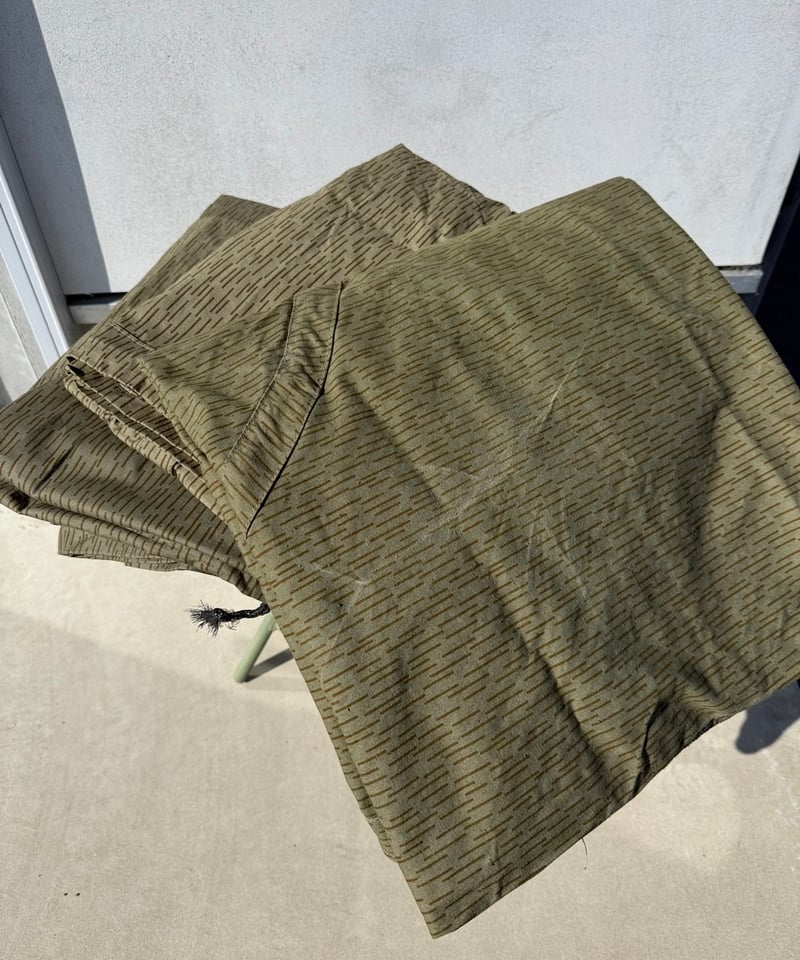 軍幕』貴重❗️東ドイツ軍幕 レインドロップカモ 1枚バラ売り