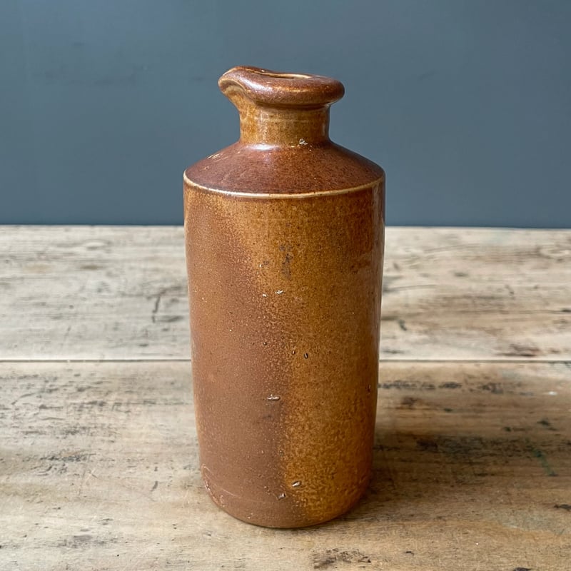 ブラウン陶器ボトル イギリスアンティーク ④ | OGISHIMA COFFEE Antiques
