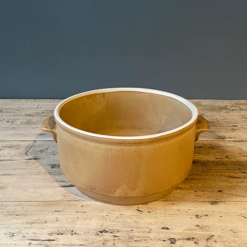 ブラウン陶器鍋 17.5㎝ フランスアンティーク | OGISHIMA COFFEE Anti