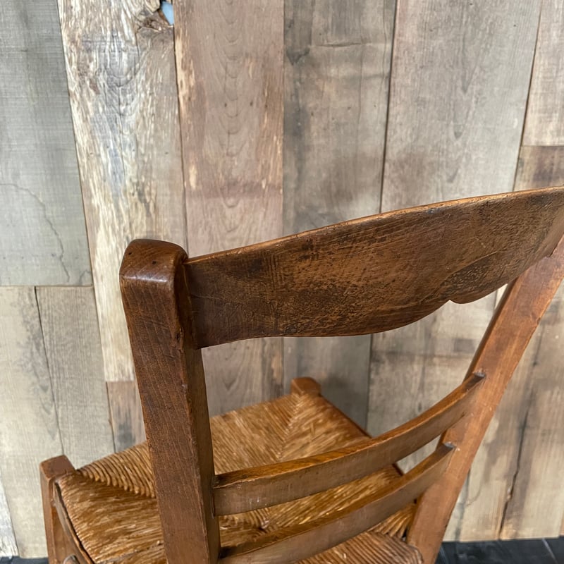 ラッシュシートチェア フランスアンティーク ⑰-2 | OGISHIMA COFFEE