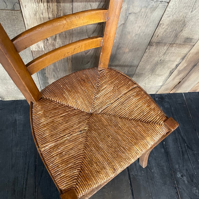 ラッシュシートチェア フランスアンティーク ⑰-2 | OGISHIMA COFFEE