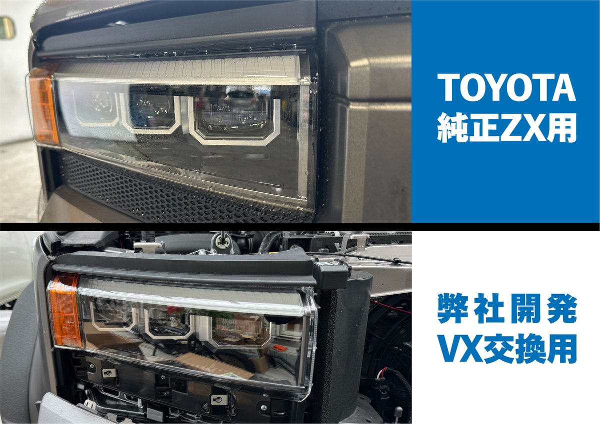 LC250 VX用 三眼LEDプロジェクターヘッドライト | CROSS MEMBER