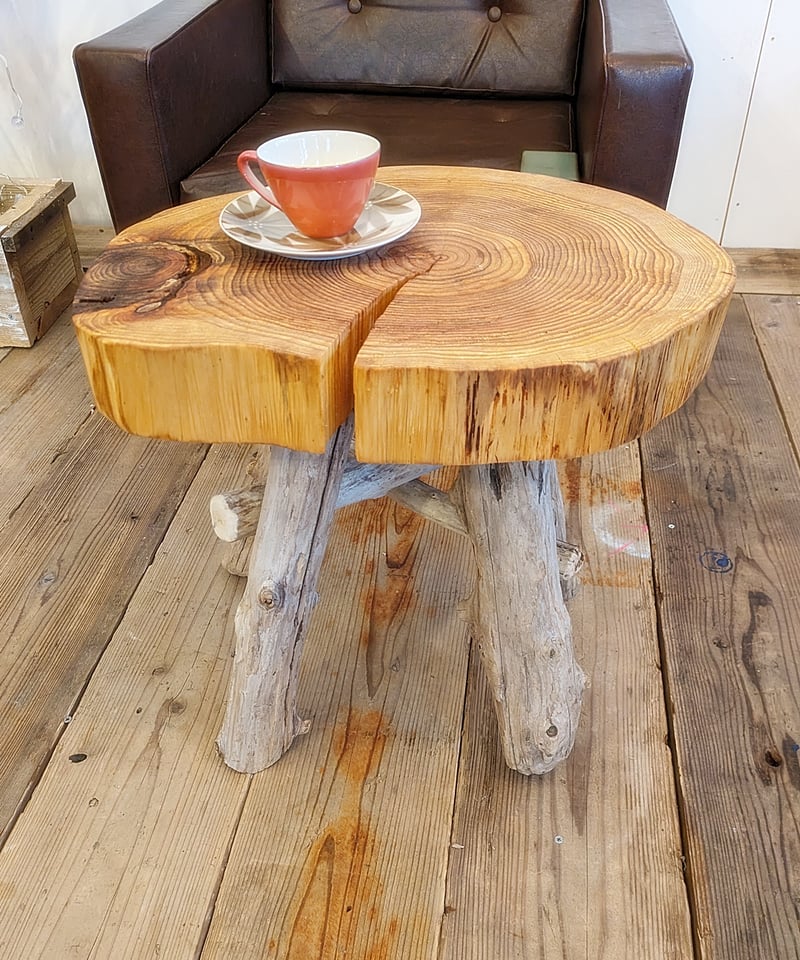 古杉切株と流木脚 サイドテーブル・スツール | RoomZ interior