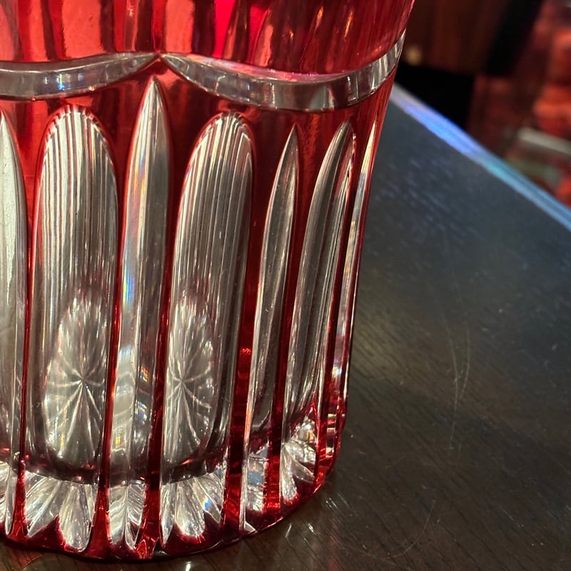 カットガラス 花瓶 フラワーベース ドイツ製 | アンティーク家具と喫茶