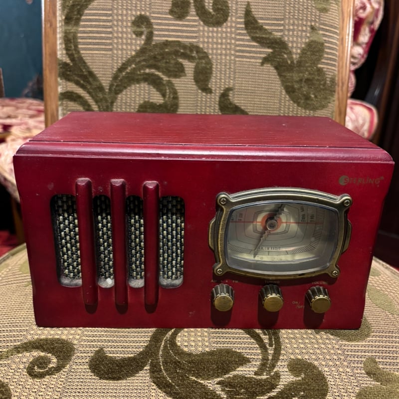 木製クラッシックラジオ 大正ロマン 動作確認済 ※電池別売り