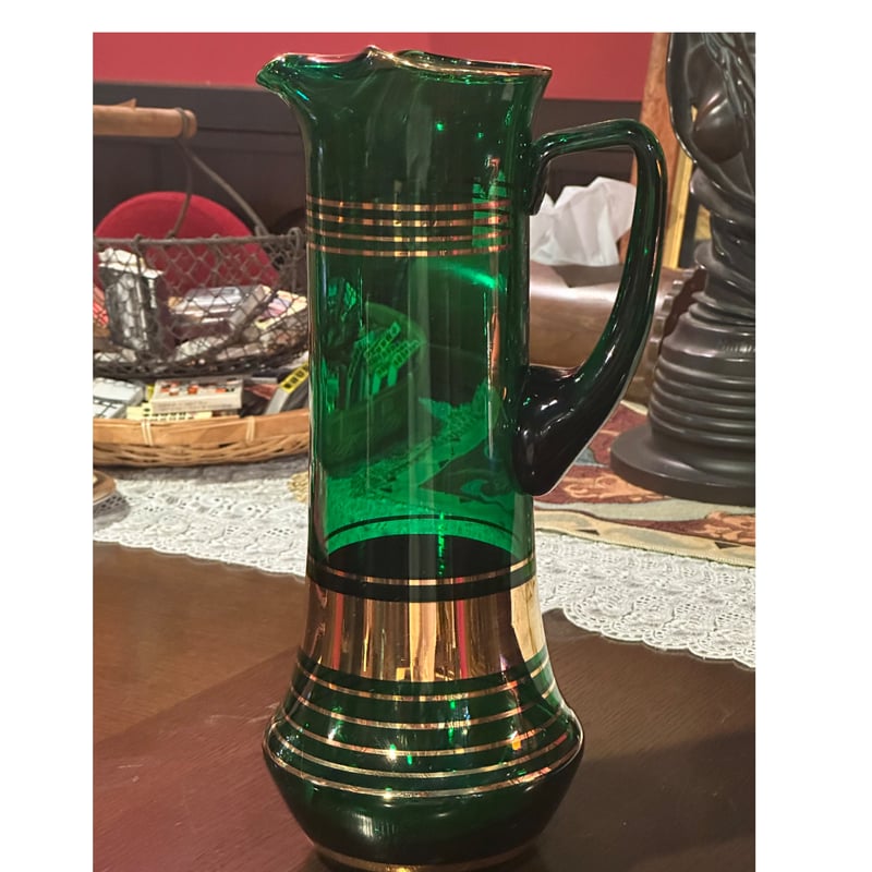 ボヘミアングラス 水差し&グラスセット | アンティーク家具と喫茶