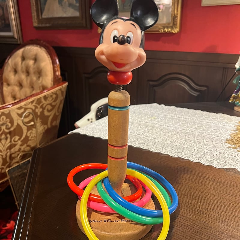 昭和レトロ Mickey Mouse ミッキーの輪投げ | アンティーク家具と喫茶