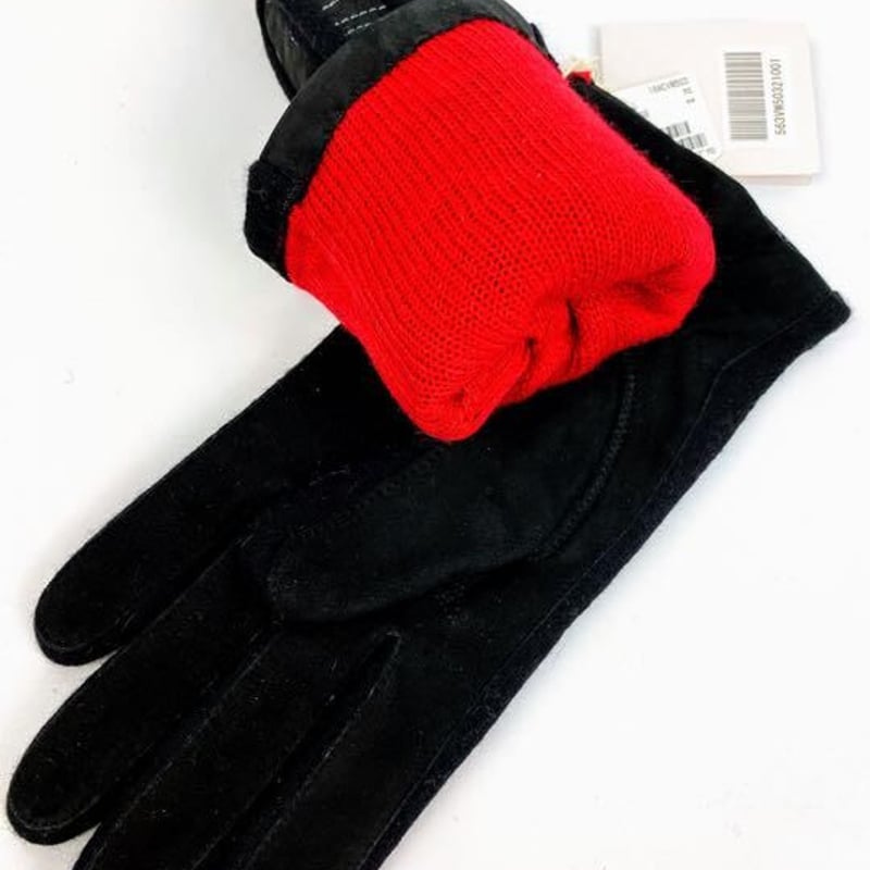 ヴィヴィアンウエストウッド 手袋 オーブ ドット ブラック 黒スエード