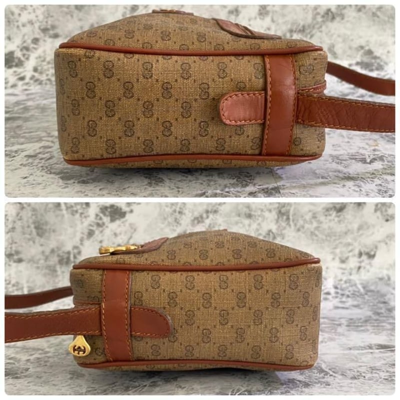 2-25025 GUCCI オールドグッチ ミニ ショルダーバッグ ベージュ
