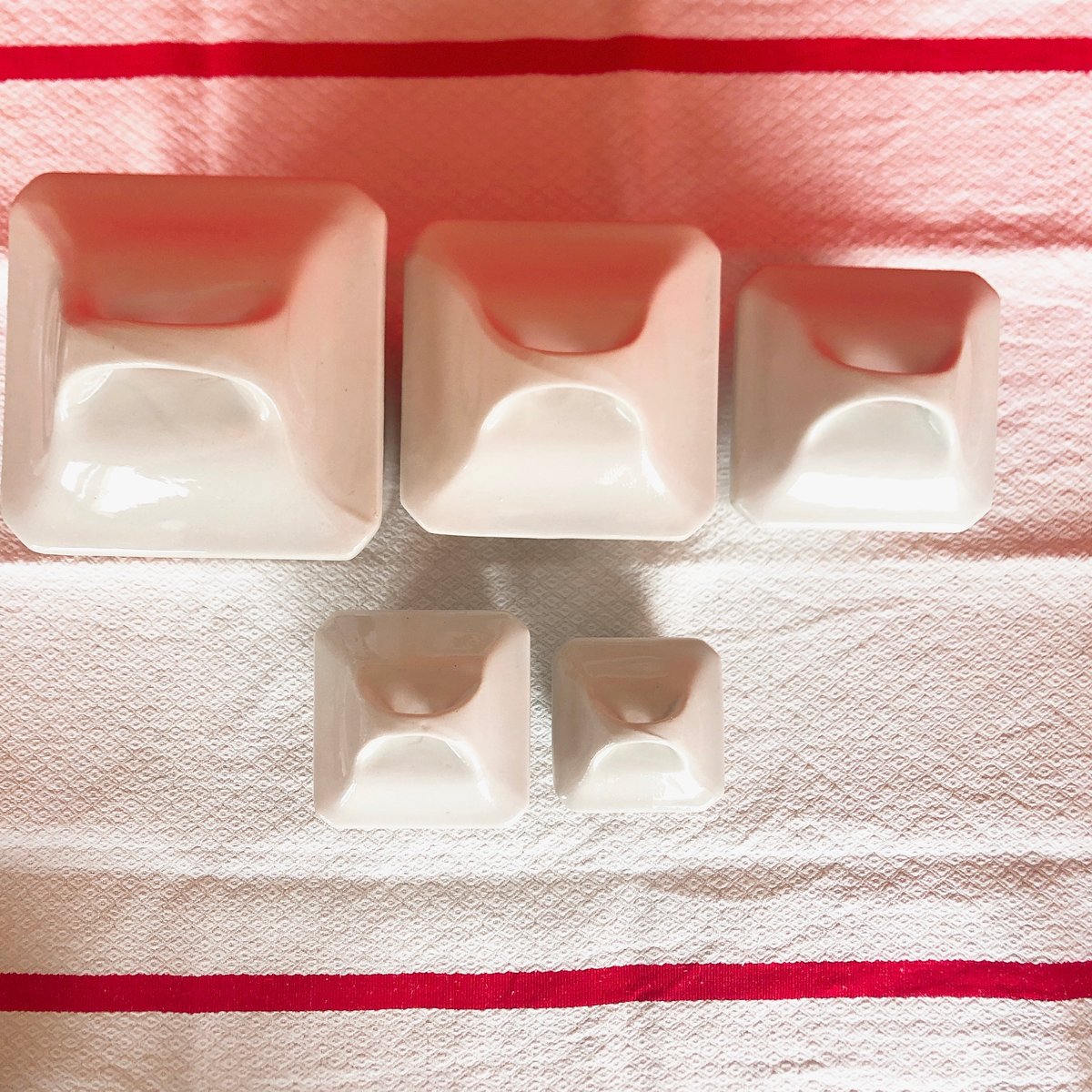 レア☆バドンヴィレー バスク柄 陶器製キャニスター5点セット フランス