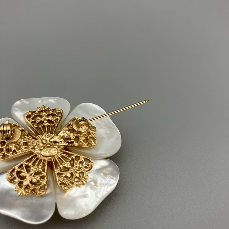 CHANEL (シャネル) ヴィンテージ カメリア フラワー ブローチ