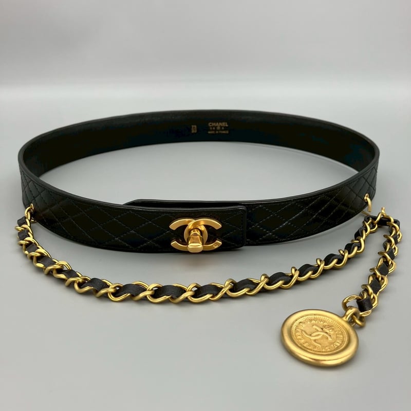 CHANEL (シャネル) ヴィンテージ マトラッセ ココマーク ターンロック