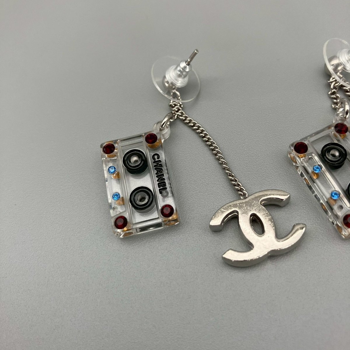 CHANEL (シャネル) ヴィンテージ カセットテープ ココマーク ピアス