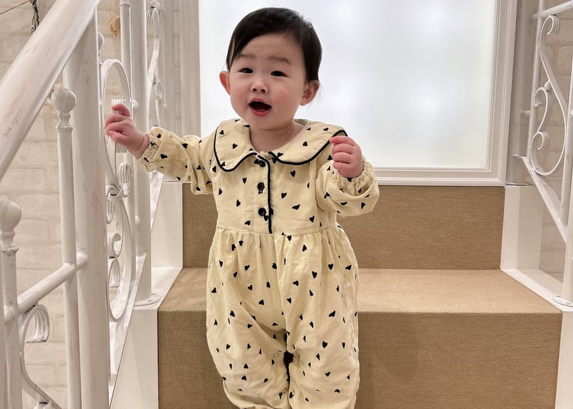 ハートセーラー襟ロンパース66〜100一部即納 | Prince