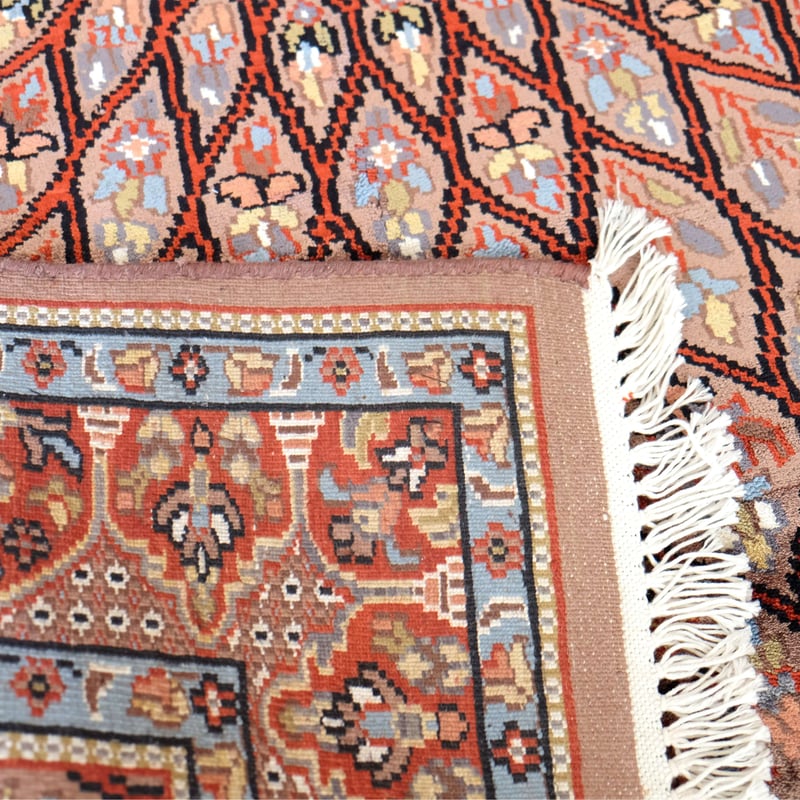 インド 手織り絨毯 シルク ＜約123 x 190 ㎝＞ 天井文様 | インド雑貨