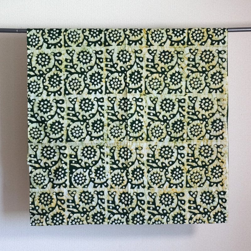 バティック 生地 ろうけつ染め ブロックプリント 約85×290cm インド綿